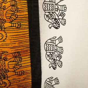 Tela India elefante naranja 240x210cm