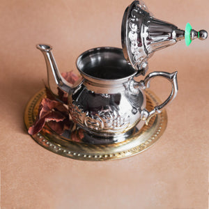 tetera árabe acero inoxidable abierta