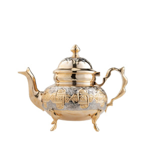 Tetera árabe de alpaca dorada Alquba 1000ml