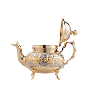 Tetera árabe de alpaca dorada Alquba 1000ml