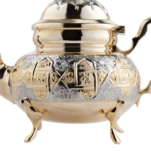 Tetera árabe de alpaca dorada Alquba 1000ml