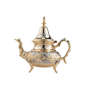 Tetera árabe de alpaca tallada Golden 1000ml