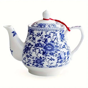 tetera floral cerámica oriental 1000