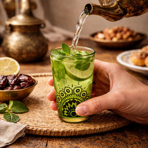 vaso de té moruno Kafi servicio