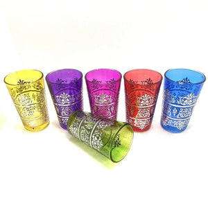 Vasos de té árabe Fidda