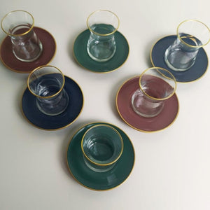 vasos turcos rakle multicolor set