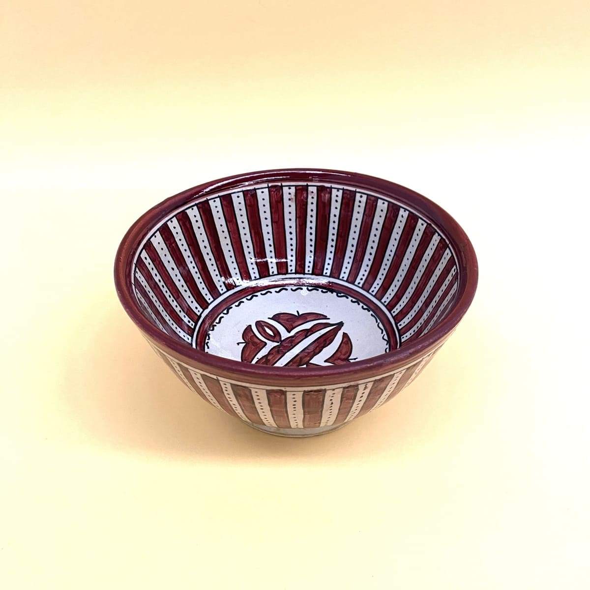 Ensaladera árabe de cerámica Fez Granate 18cm