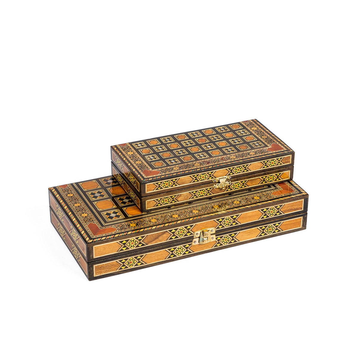 Ajedrez de taracea Damasco en madera