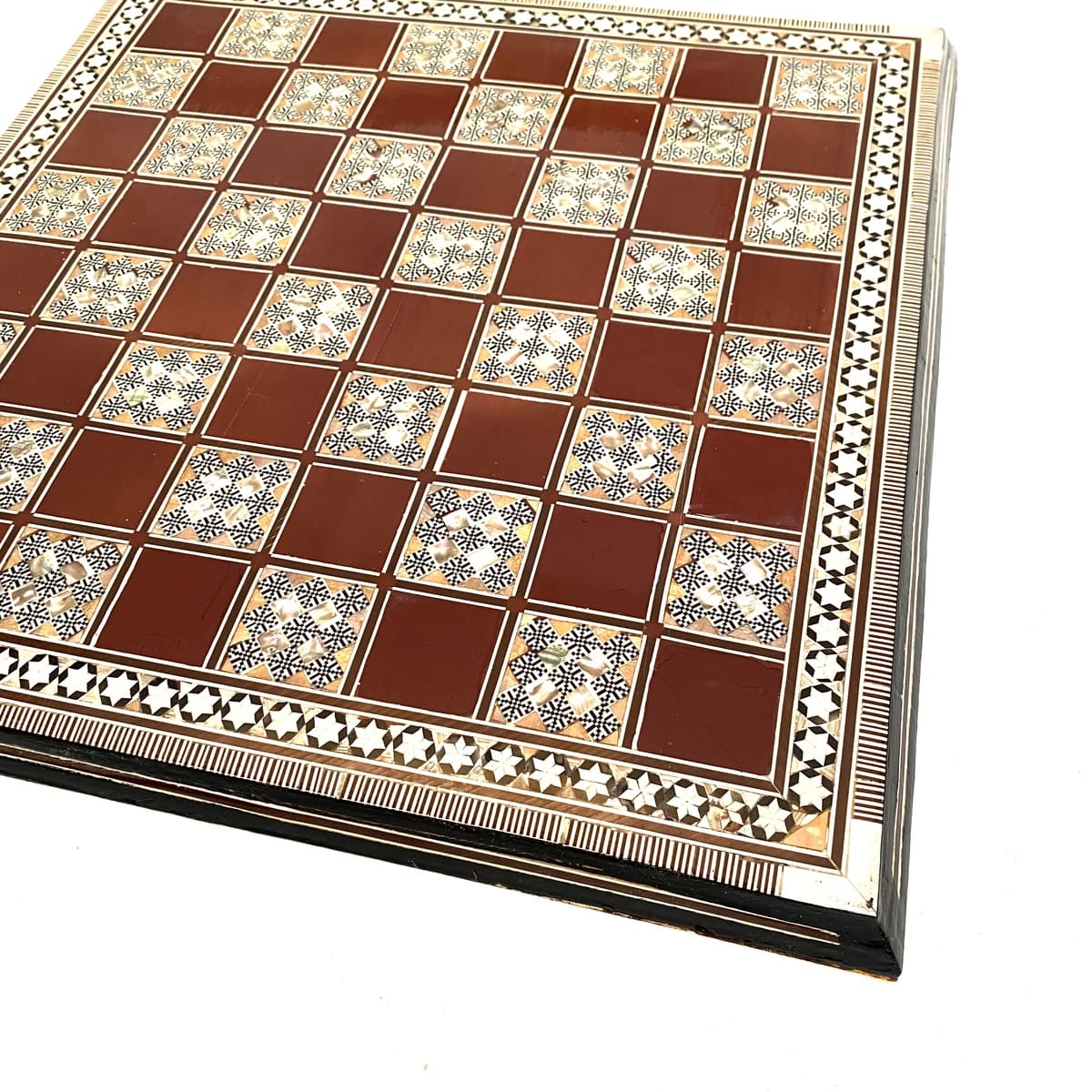 Ajedrez Egipcio de Taracea madera marrón 40cm
