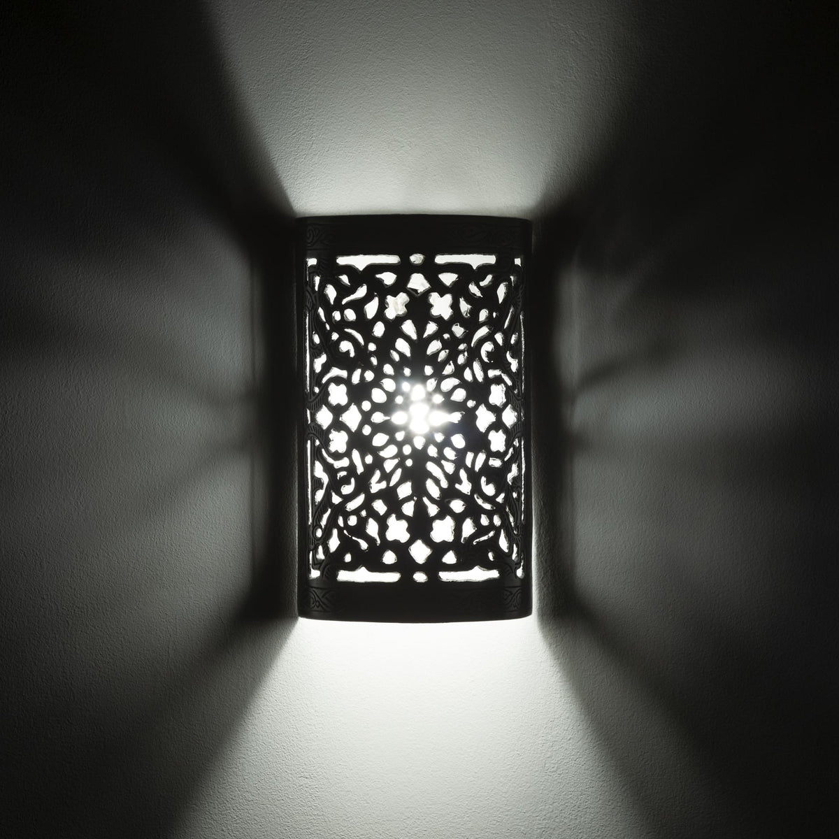 aplique aluminio cilindro plateado