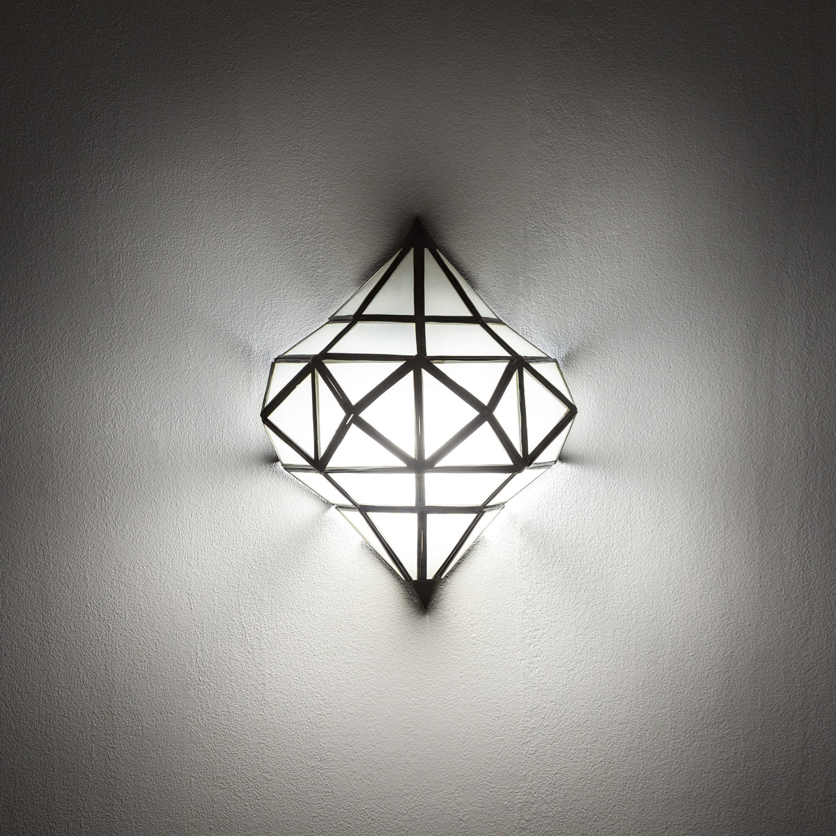 aplique árabe de forja diamante blanco