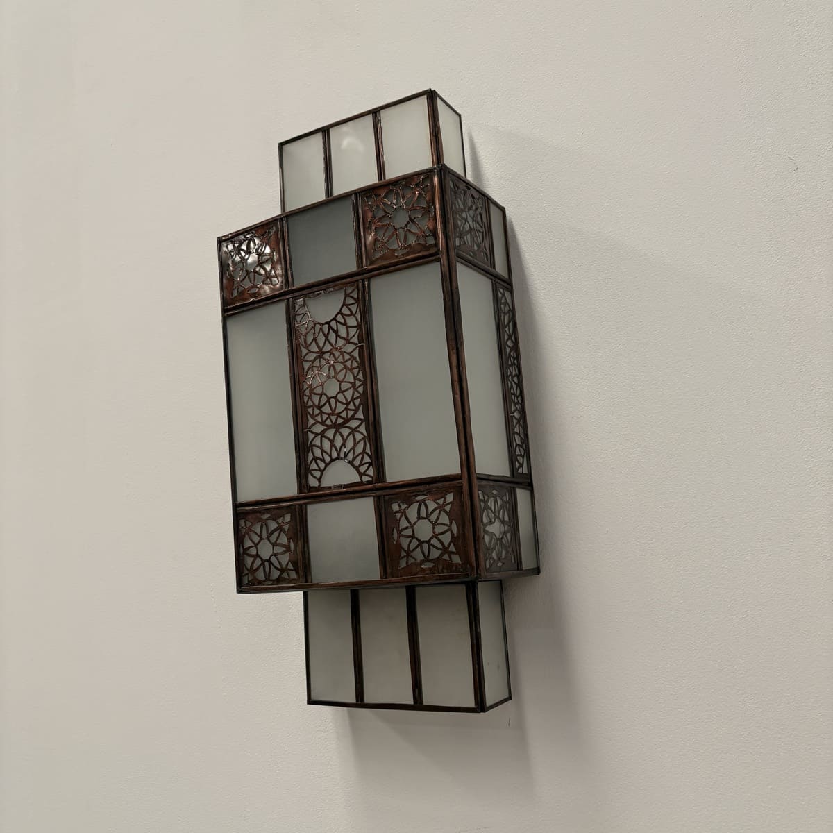 aplique marroquí clásico cristal 50x21