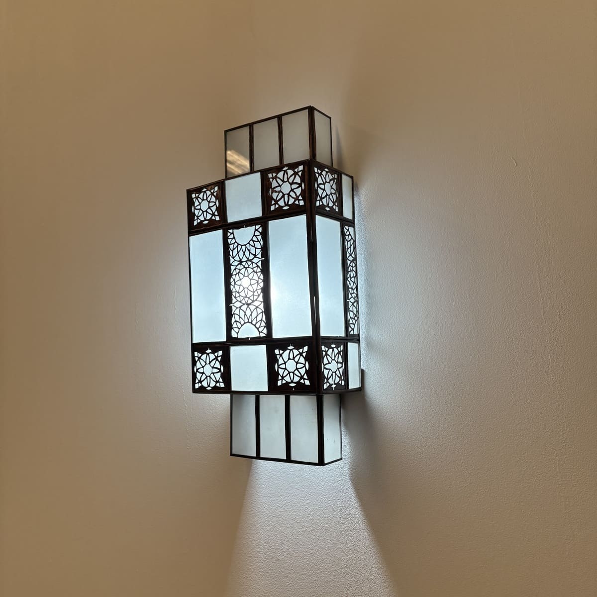 aplique marroquí clásico cristal árabe