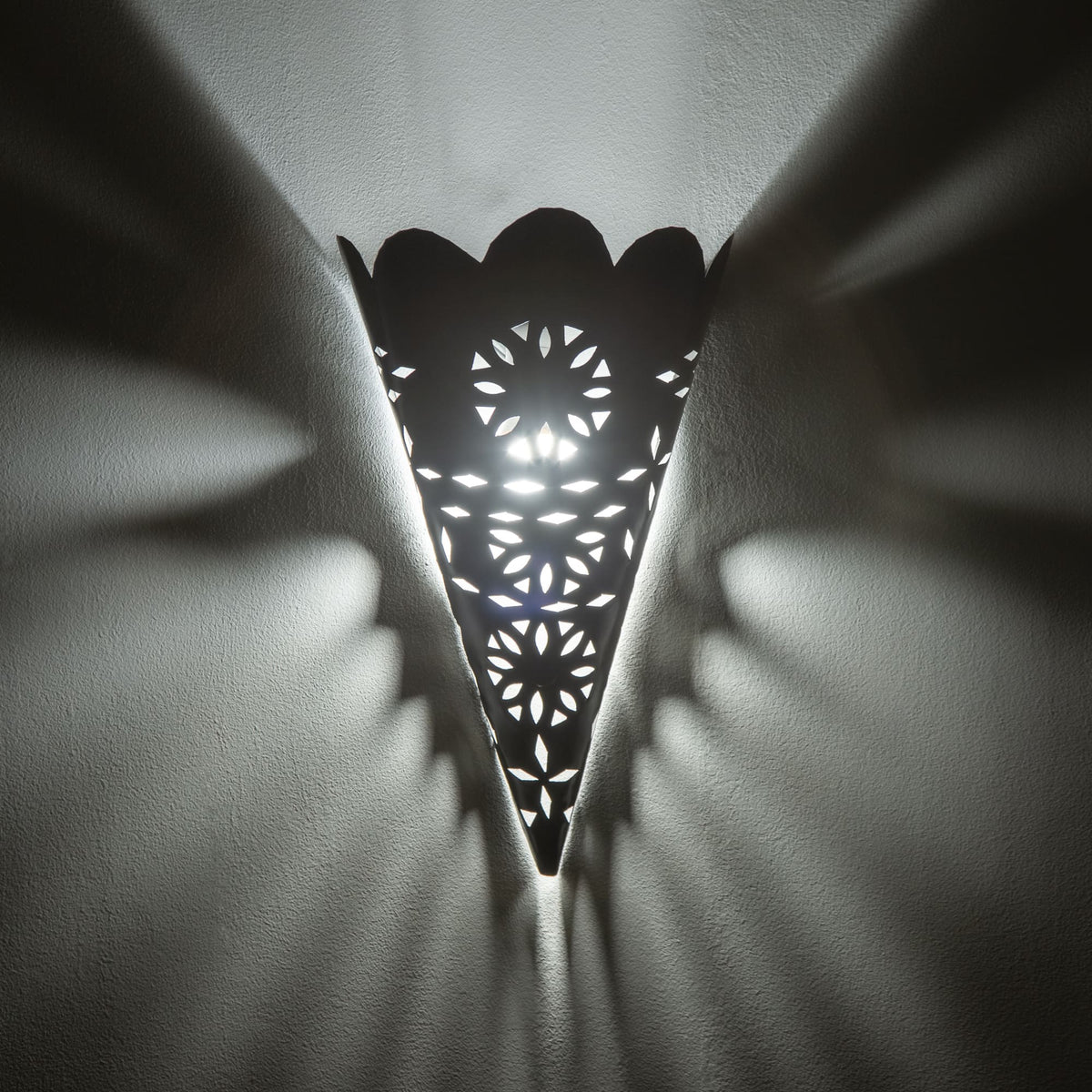 aplique marroquí pared flor charrafa