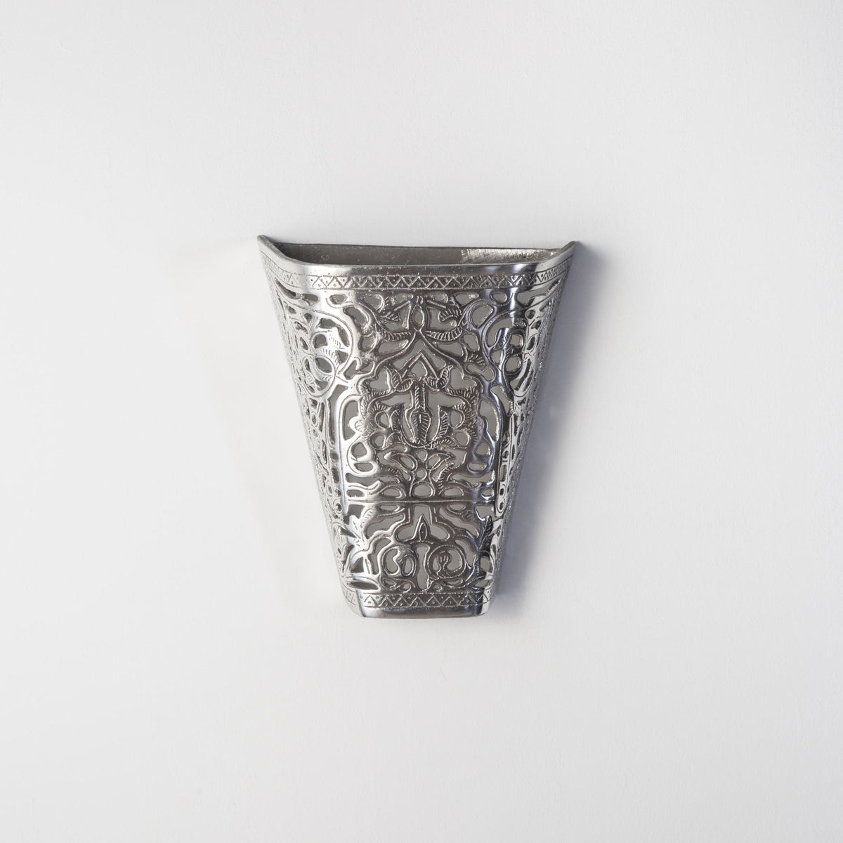 aplique marroquí plateado mariposa