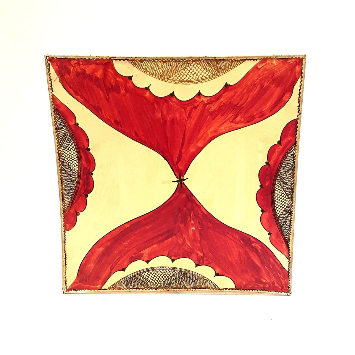 Plafón o aplique marroquí cuadrado multicolor