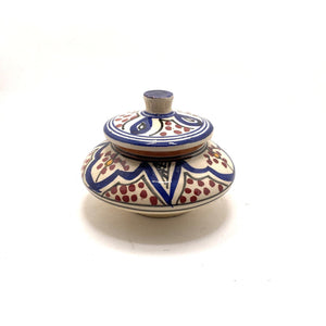 Azucarero marroquí de cerámica andalusí árabe