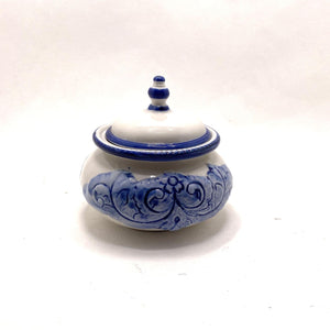 Azucarero marroquí de cerámica blue árabe