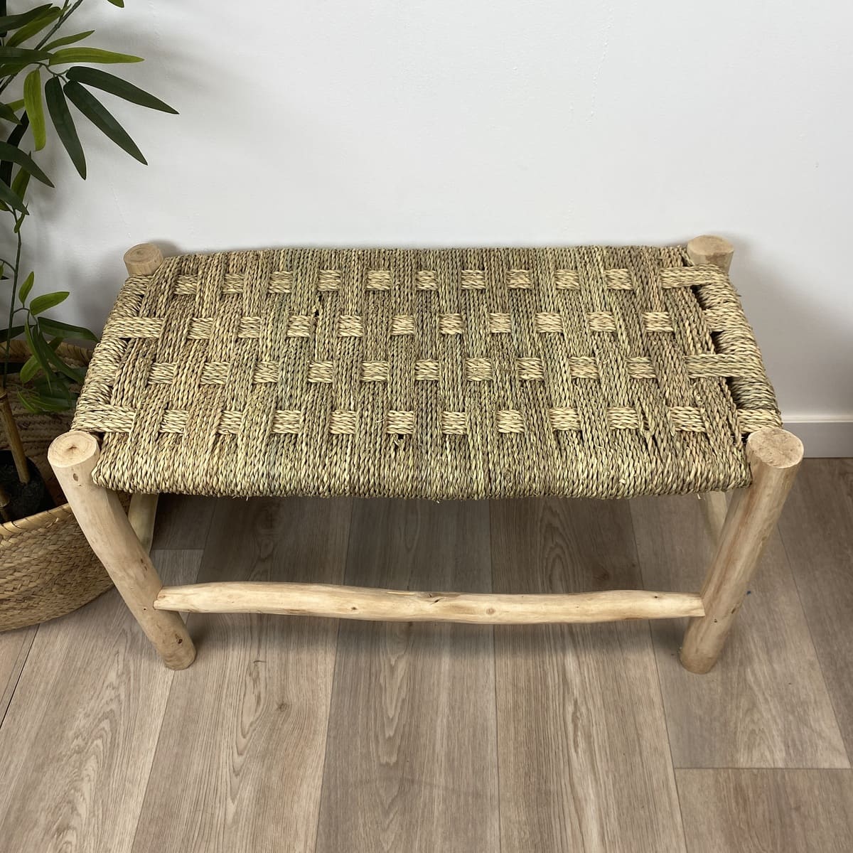 banco marroquí artesano 70cm