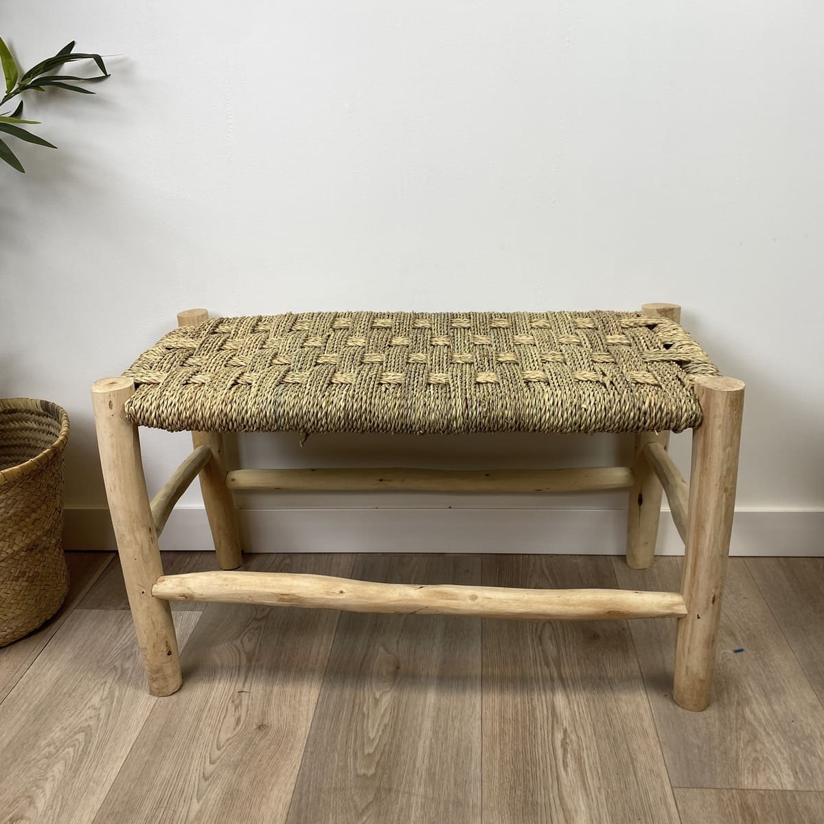 banco marroquí artesano madera