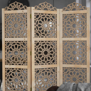 Biombo marroquí de madera Alcazaba