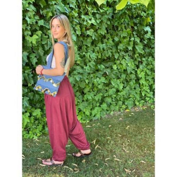 Bolso pakistaní con lentejuelas árabes