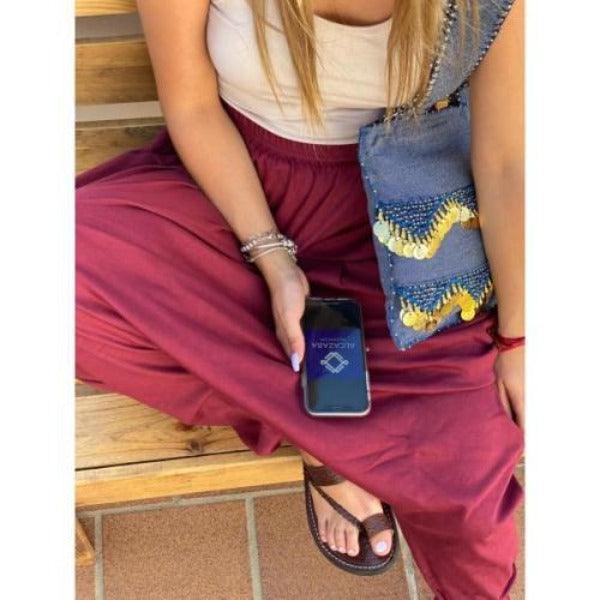 Bolso pakistaní con lentejuelas árabes