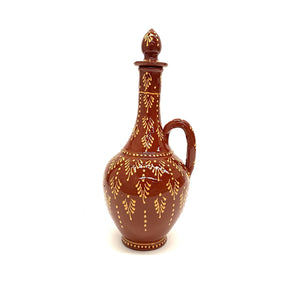 Botijo bereber de cerámica pintado