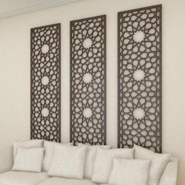 Cabecero Árabe de Cama o Sofá - Diseño Estrella Alhambra - 240x50cm