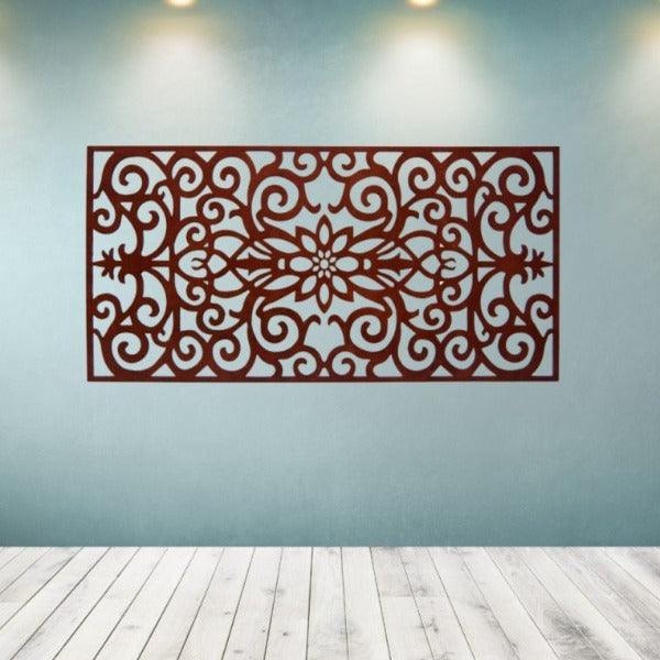 Cabecero de Cama Floral Barroco - Celosía de Madera - 160x80cm