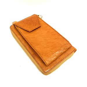 Cartera marroquí de cuero de cabra natural + Funda Móvil