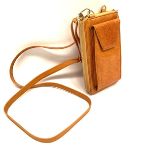 Cartera marroquí de cuero de cabra natural + Funda Móvil