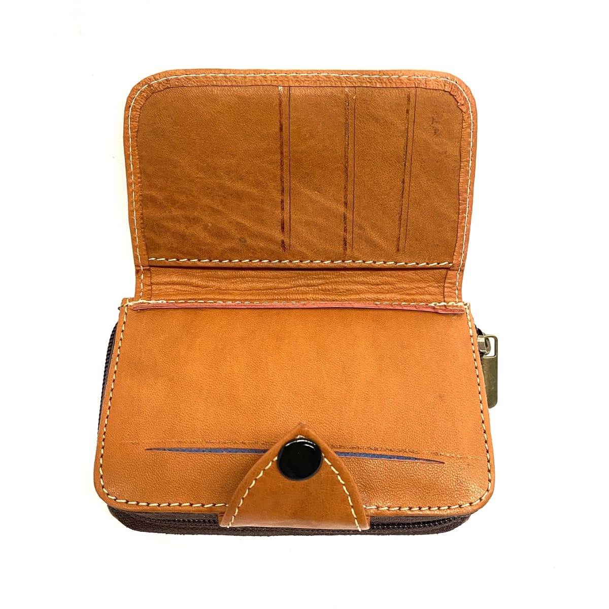 Cartera marroquí de cuero natural Sohr