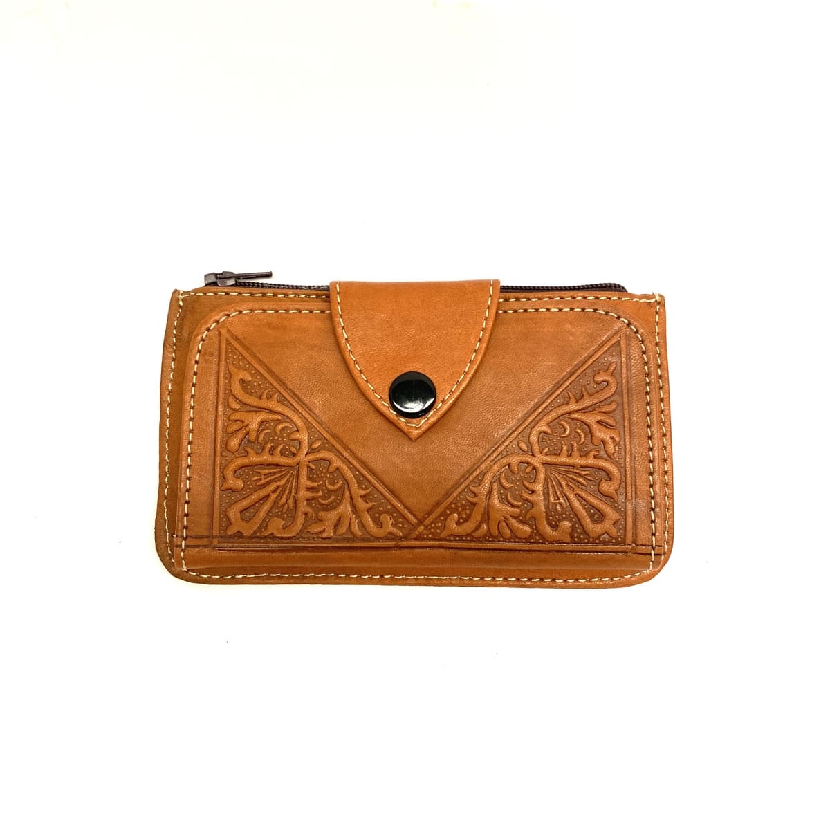 Cartera marroquí de piel Tabihe - marroquinería 100% artesanía