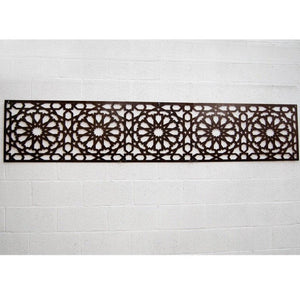 Celosía árabe de madera cenefa Alhambra - 250x50cm