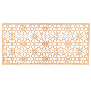 Celosía árabe de madera diseño mekness 60x30cm