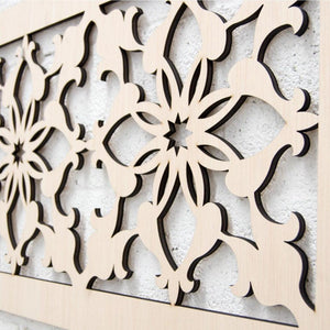 Celosia de madera - Diseño Medieval - 120x50cm