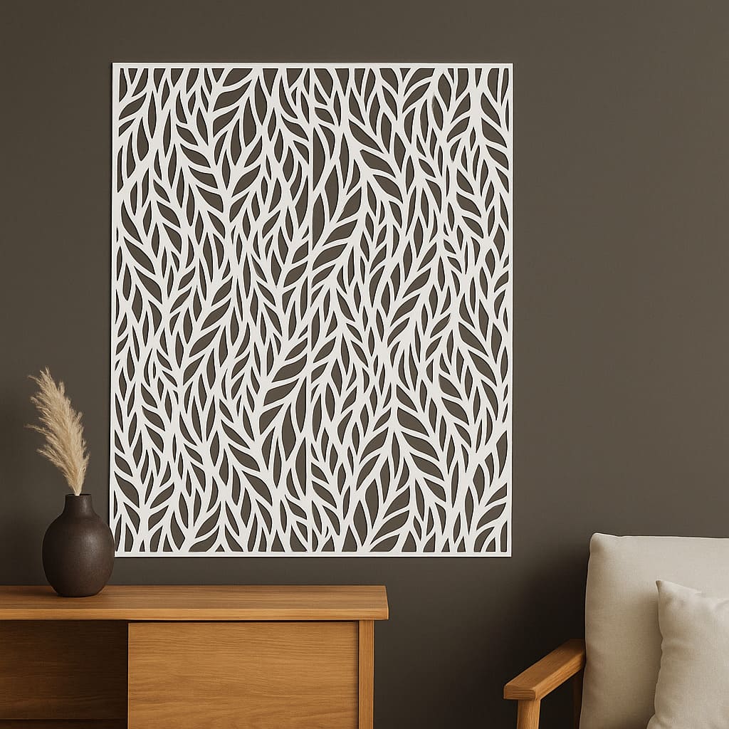 celosía flower white