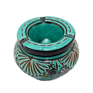 Cenicero árabe de cerámica labrada 4 colores