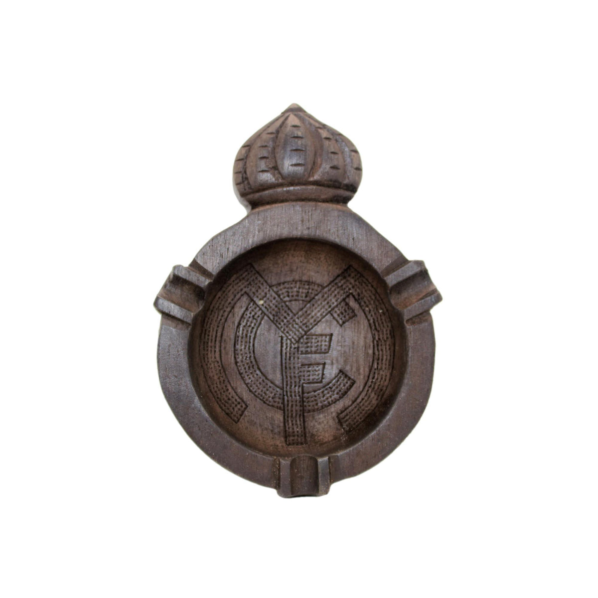 Cenicero Real Madrid artesanal de madera