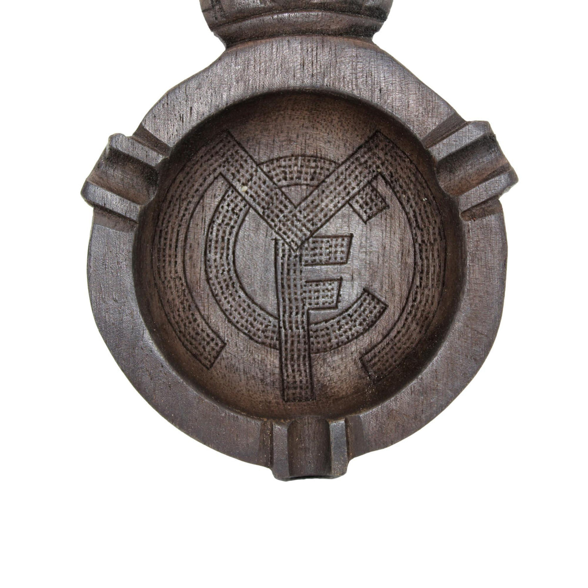 Cenicero Real Madrid artesanal de madera