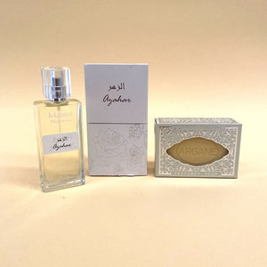 Perfume árabe de Azahar MADINI + Jabón Argán