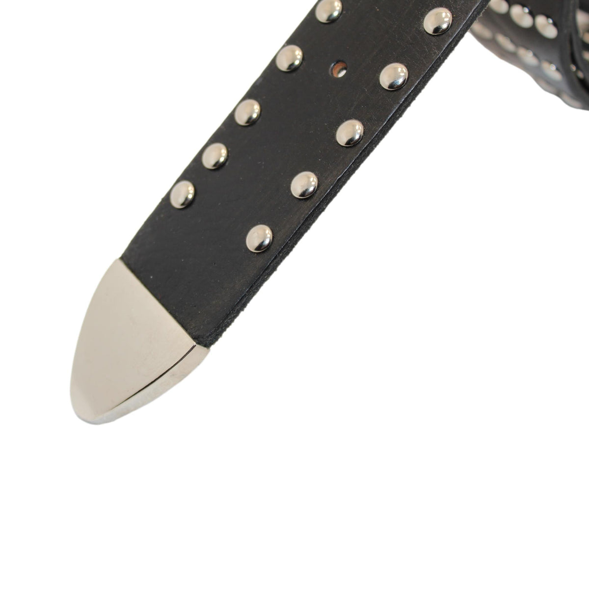 Cinturón marroquí de cuero natural negro