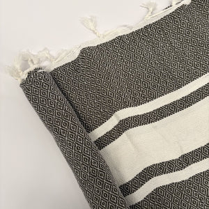 colcha marrakech gris rayas