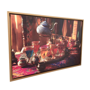 cuadro árabe ritual del té