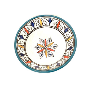 Cuenco marroquí de cerámica pintado 18cm