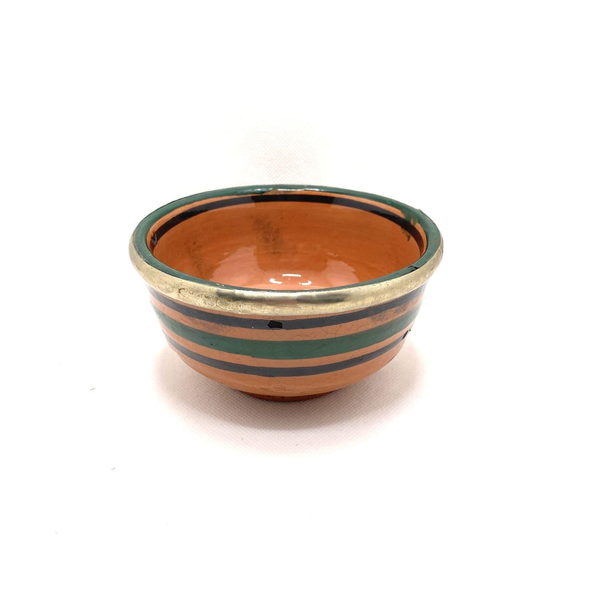 Cuenco marroquí de cerámica y alpaca árabe