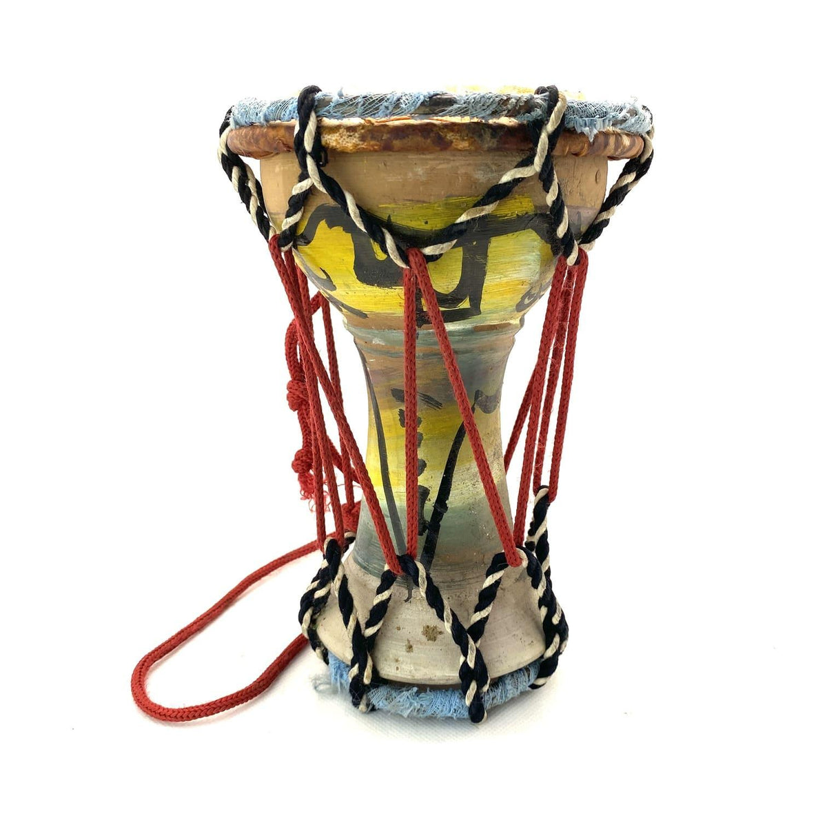 Darbuka africana de cerámica con dibujos étnicos