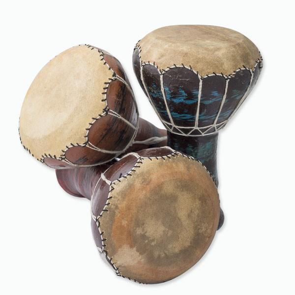 Darbuka marroquí de cerámica y piel