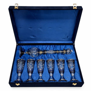 decantador azul estuche